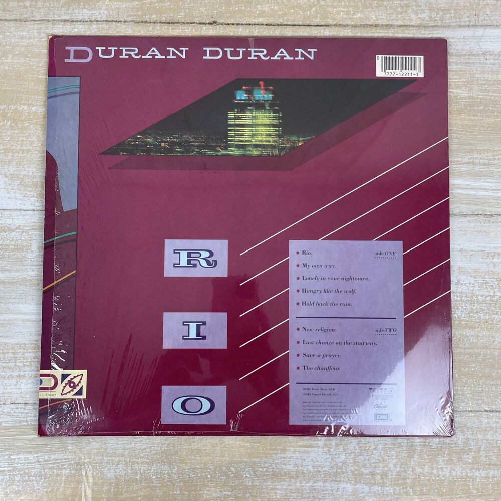 Duran Duran Rio-1982 LP Capitol Records [Vinyl VG++, Jacket in Org Shrink-Wrap] - Picture 7 of 10
